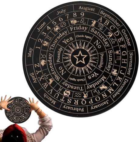 Tabla Fantasma Adivinación - Tablas Espiritismo Con Letras Punteros De Madera,Ouija Juego De Mesa Adivinación Para Principiantes & Amigos