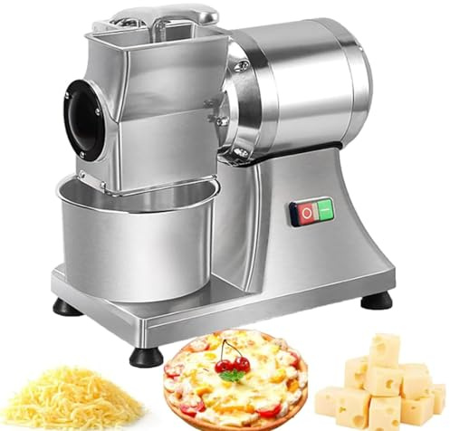Grattugia Elettrica Per Formaggio | Grattugia Grande Per Formaggio/burro/crusca Di Pane | Affettatrice Per Formaggio | Grattugia In Acciaio Inox | Capacità Di Produzione Di 40 Kg/h