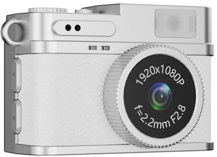 Appareil photo vintage de poche 38 mm Design compact Résolution vidéo 1080p Écran couleur Simple Système d'opération 4 boutons Caméra vintage