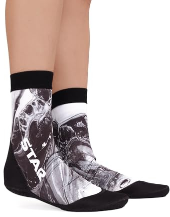SAND MENTALITY Star by GL - Calcetines de voleibol de playa de neopreno | Sand Socks con base optimizada para aislamiento y agarre en la arena, licra de alta densidad, para tenis playa y deportes