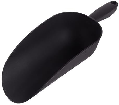 COLLBATH Mini Pelle à Main de Jardin en Plastique Solide, Truelle à Bouche Ronde Grosse Taille, Pelle Légère pour Plantation Fleurs en Pot, Outil Manuel Polyvalent pour Jardinage Intérieur
