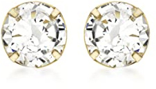Carissima Gold Damen Rund kubic Zirkonia Ohrstecker 18k(750) Gelbgold
