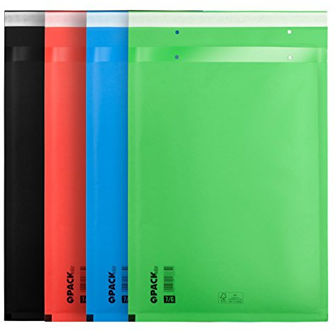 400 schwarze Luftpolstertaschen Luftpolsterumschlag Versandtaschen Größe: 4/D (200 x 275 mm) SCHWARZ dimapax