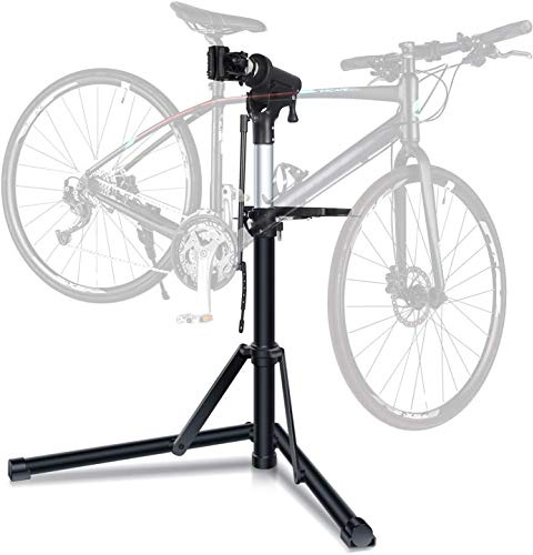 Sportneer Bike Repair Stand, Foldable Bicycle Repair Mechanics Rack Workstand, Height Adjustable Home Bike Stand For Maintenance (Max 55 lbs)
