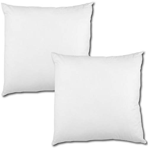 Bestlivings 2er Set Polyester Vlies Füllkissen 30cm rund weiß, bei 30° waschbar, viele Größen