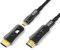 YIWENTEC Cavo in Fibra HDMI 4K 60Hz HDCP2.2 4:4:4 Ad Alta Velocità 18 Gbps HDR 3D 4K2K Con Micro Pull Tipo HDMI (10M)