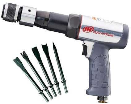 Ingersoll Rand Kit Martello Pneumatico 119MAXK,Martello Pneumatico per Autoveicoli e Officine, Carrelli Alimentati ad Aria, con 5 Scalpelli e Custodia