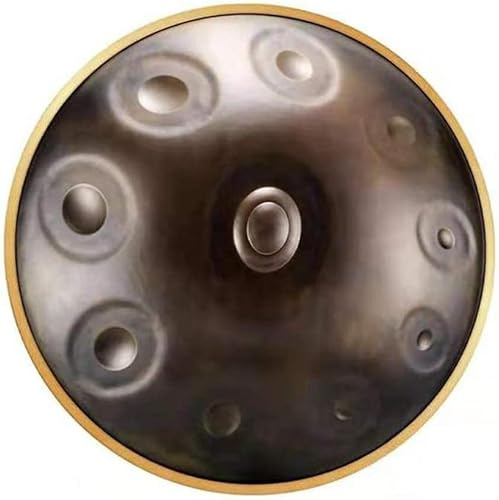 Steel Tongue Drum, 22 Zoll 9/10Tone Zungentrommel Ätherische Trommel Stahl Handpan Drum, für Meditation Unterhaltung Konzert Yoga