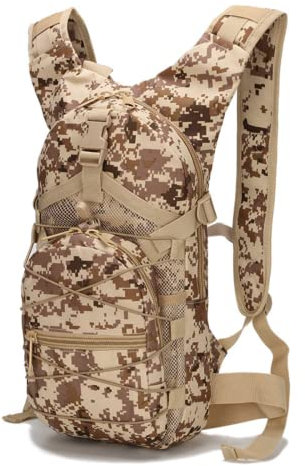 MAVSMA 15L Fahrradrucksack wasserdichter Multi Pocket Rucksack Sport Reiserucksack Wanderrucksack Wassersack Rucksack(Desert Digital,15L)