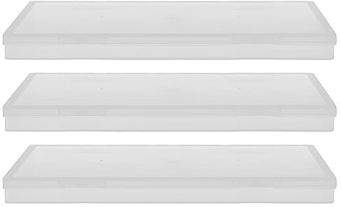 GRIRIW 3pezzi Scatola Organizzatrice Trasparente Contenitore Multiuso Per Attrezzi e Piccole Parti Facile Da Impilare e Utilizzare Materiale Sicuro e Affidabile Per Fai Da Te e Hobby