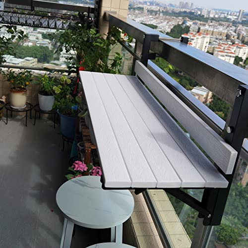Hängetisch Balkon,Balkontisch Klappbar Hängetisch,Balkonhängetisch,Balkontisch Zum Einhängen,balkontisch,Balkon Klapptisch, Balkontisch Wetterfest,Hängetisch Für Garten,80*26cm/31.4*10.2in ( Color : W