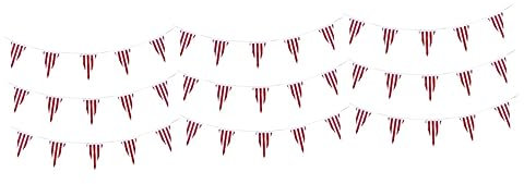 Abaodam 3sets Glücklich Karneval Dekorationen String Flaggen Karneval Banner Dekoration 3 Stücke * 3