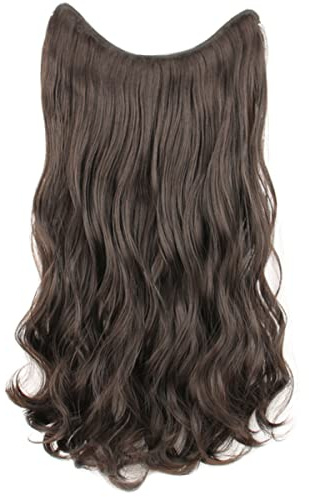 POPETPOP Extensiones Cabello Natural Clip Largas Onduladas Negras Postizos u Tipo Invisibles Cómodas Ligeras Para Mujer Cabello Real