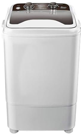 Lavadora Carga Superior Lavadora portátil Hogar Solo Barril Lavadora de Ropa Compacta Pequeña 7KG Capacidad Lavado/Deshidratación Programada con Un Solo Clic Limpieza Profunda (Gris)