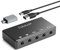Cubilux 5-Kanal USB Audio Schnittstelle für Aufnahme, Streaming,USB auf 3,5 mm Soundkarte mit Stereo Mikrofoneingang,Line-In,Line-Out und Kopfhöreranschluss für Monitore,unterstützt Windows und Mac OS