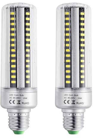 HHF Illuminazione domestica 2Pack LED Bulb Bulb Bulb Lampadine a incandescenza Le lampadine E26 E27 25W Lampada con coperchio 2000 Lumens No-dimmerabile bianco caldo 3000K ( Colore : E26 , Dimensione