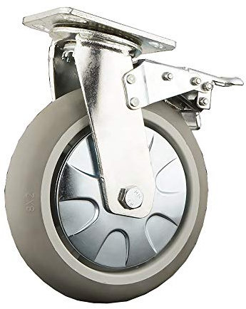 Lenkrollen Möbelrollen 4 150 mm Industrie Casters Heavy Duty 360 ° Rotating Transportwagen für Möbel