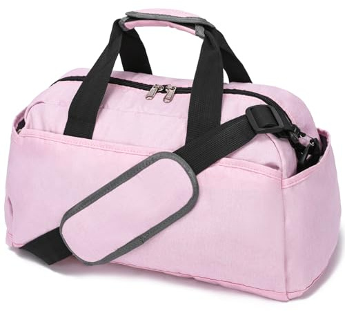 Bolsa de Gimnasio pequeña de 14 Pulgadas para Mujeres y Hombres, Mini Bolsa de Lona para Viajes, Deportes, Bolsa de Transporte Ligera