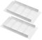 griglia aerazione rettangolare, Confezione da 2 griglie di ventilazione, griglia di ventilazione bianca, griglia di scarico in alluminio, quadrata for mobile da cucina, scarpiera e guardaroba(100mm*20