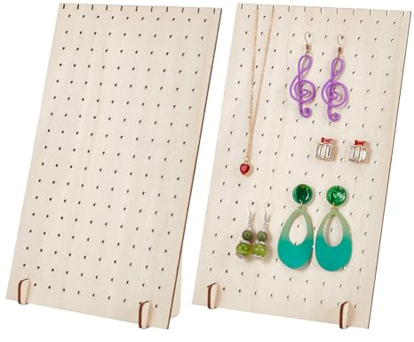 PH PandaHall 170 Trous 2 Ensembles Organisateur de Boucles D'Oreilles Supports de Présentoir en Bois Présentoir à Bijoux Présentoir de Boucles D'Oreilles pour Vendre Collier Boucle D'Oreille | Supports de Présentoir Bois Présentoir à Bijoux Présentoir de Boucles D'Oreilles pour Vendre Collier Boucle D'Oreille