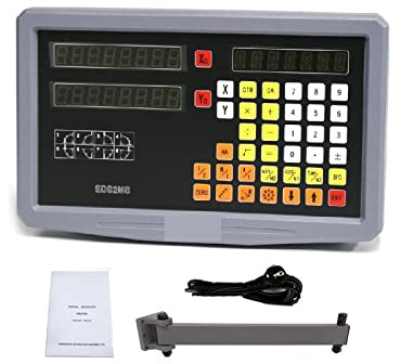 Linear Scale, 2 Axis Digital Readout DRO Kit SDS2MS And 2pcs KA300 KA500 Slim Ruler High Precision Linear Scale Optical Encoder Lathe,Photoelectric Sensors(2 axis DRO)