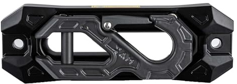 SINOKING Winch Fairlead with Tow Hook, Aluminum Hawse Fairlead with Grade 80 Forged Steel Winch Hook, 45000lb Break Strength Winch Fairlead Hook Set for Off-Road Vehicle Recovery
