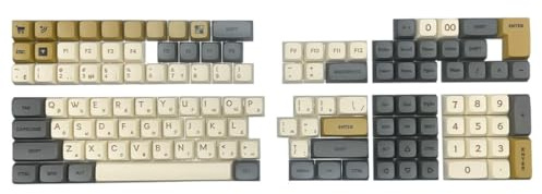 KAHDGSS Ergonomic XDA Profile Keycaps Russian Keycap for 64/68/75/87/98/104/108 Keyboard Enthusiasts Keycaps for Improve Typing