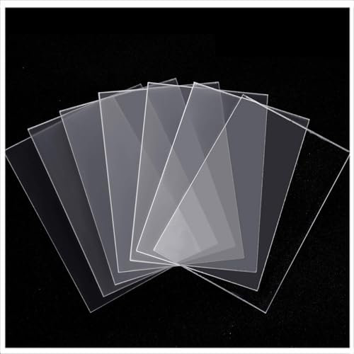 Purzen Acrylplatten Zuschnitt – Kratzfest, Stabil Vielseitig einsetzbar,150mmx150mmx1.5mm(6pcs)