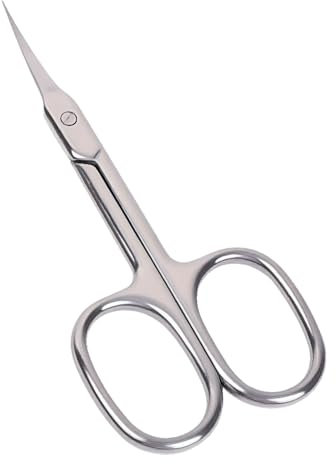 Forbicine per Cuticole Extra Fini Forbicine per Unghie Curve in Acciaio Inossidabile per la Rimozione Precisa di Residui di Pelle e la Cura di Dita, Sopracciglia e Ciglia - Durevoli