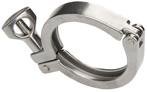 304 Stainless Steel Tri Clamp 1.5 2 (50.5 64 77.5 119mm) Clover Ferrule Fittings Water pipe Quick-Release Metal Nipple Clamps(3.5INCH - K 106_OTHER)