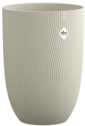 Elho sereh High 30cm Maceta - Mushroom Beige | Ø 29.5 x Al. 40.5 cm | Apta para interior y exterior | Plástico 100% reciclado