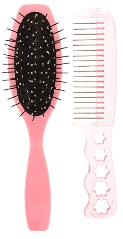 MAGICLULU Wig Care Tools Small Steel Comb Paddle Brush Comb Smoothing Hair Brush for Wet Hair Detangling for Women Styling