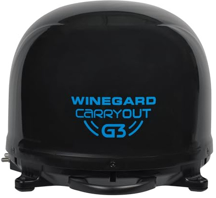 WINEGARD Company Carryout G3 Portable Automatic Satellite Antenna Black