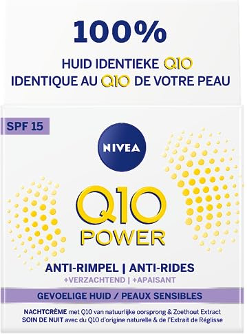 NIVEA, Q10 PowerSensitive Tagescreme mit LSF 15 50 ml
