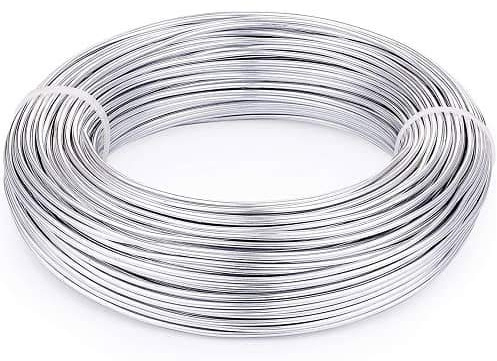 CABLEPELADO - Alambre de Hierro Galvanizado - Tutor para Plantas - Manualidades - Bricolaje - Zinc - Multiples usos - Resistente interperie - Duradero - 0.7 mm - 12 Metros