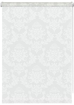 Gardinia Miniestor Enrollable con Pinzas, Opaco, con Todas Las Piezas de Montaje, Color Blanco, 100 x 175 cm