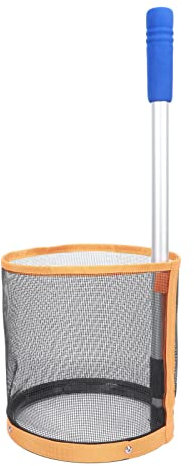 YARNOW Tischtennisballaufsammler Mit Leichtem Teleskop-metallstab Ballsammelnetz Aus Hochfestem Nylonseil Für Langzeitgebrauch Platzsparend Und Einfach Zu Verstauen