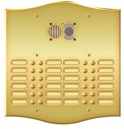 Placa de videoportero con placa frontal Roma 24 BP Serie 4 Filas - 3224/4/RI - COMELIT