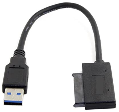 ARSMI USB 3.0 for Micro SATA 7 + 9 16 -Le Lecteur d'angle de 1,8 Pouce de 1,8 Pouce SSD Câble d'adaptateur 10cm câble d'alimentation