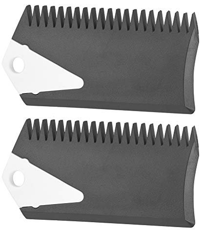 Cyrank Surfboard Wax Comb, 2Pcs Wax Scraping Comb PVC Surfboard Surfing Wax Comb Remover Cleaner for Surf Board Skimboard Maintenance