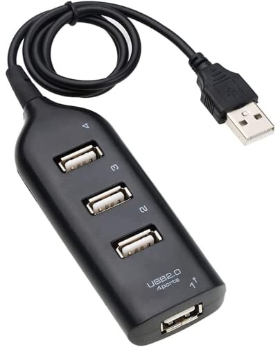 MUENG Hi-Speed Hub Adapter USB Hub Mini USB 2.0 4-Port Splitter for PC Laptop Notebook Receiver Computer Peripherals Accessories