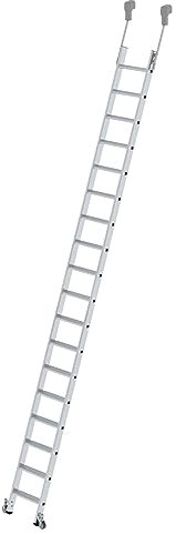 PROREGAL Stufen-Regalleiter fahrbar 10 Stufen | Leiter, Teleskopleiter, Trittleiter, Bockleiter, Sprossen-Doppelleiter