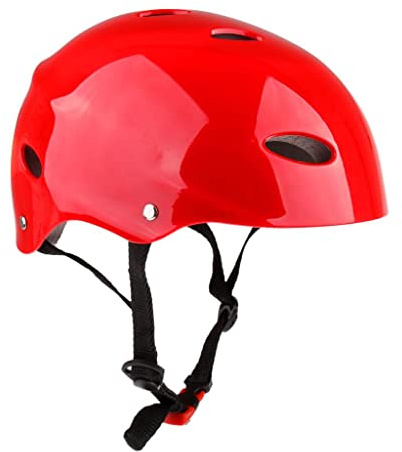 Sport acquatici Casco di sicurezza per Wakeboard Kayak Canoa Barca Surf L Rosso