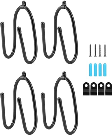 QWORK® Skateboard Halterung, Skateboard Wandhalterung, 4 Stück, für Snowboards, Skateboards, Bügelbretter