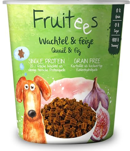 Bosch Finest Snack Concept Fruitees Färsk vaktel och fikon utan spannmål 1 x 200 G