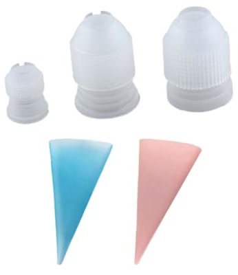 HOMSFOU Piping Nozzles Filling Set Cake Decoration Supplies Lightweight Piping Bag Set for Baking