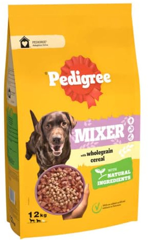 Pedigree Mixer With Wholegrain Cereals 12kg & Buddy's Poop Bag Dispenser