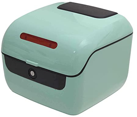 Bauletto posteriore per moto con schienale morbido, portacasco con chiusura a chiave, bauletto per moto con supporto per caschi - Valigia posteriore per ciclomotore