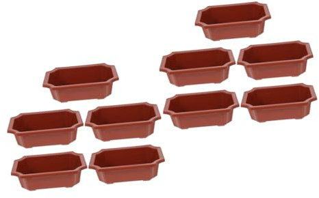 BESPORTBLE 10stücke Teiliges Kunststoff Blumentöpfe Mit Abflusslöchern Dekorative Pflanztöpfe Für Sukkulenten Balkon Und Garten Für Innenräume Und Büros Modernes Design Für Frische