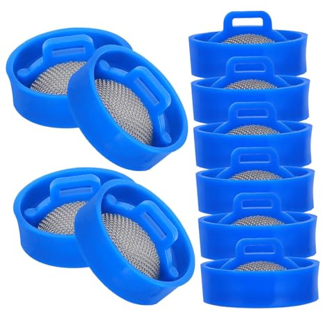 Angoily 10pcs Stainless Steel Washing Machine Inlet Valve Screen Filter Strainer, Easy to Install, Extends Washing Machine Lifespan, Suitable for Washer Repair and Maintenance | 2cm Mesh, Prevents Water Inlet Blockage, Automatic Washer Supply Protection